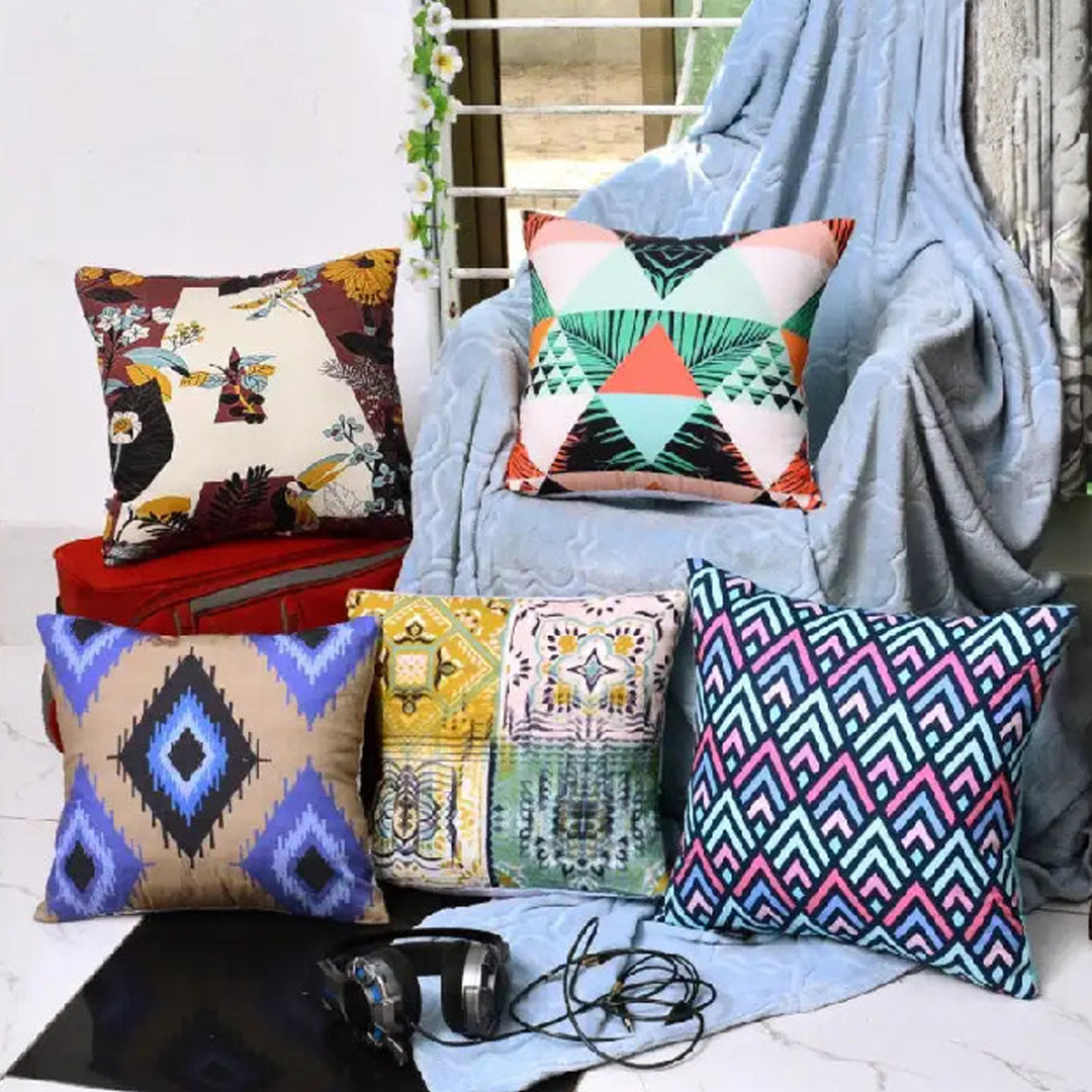 Pack of 5 Duck Digital Printed Cushion covers