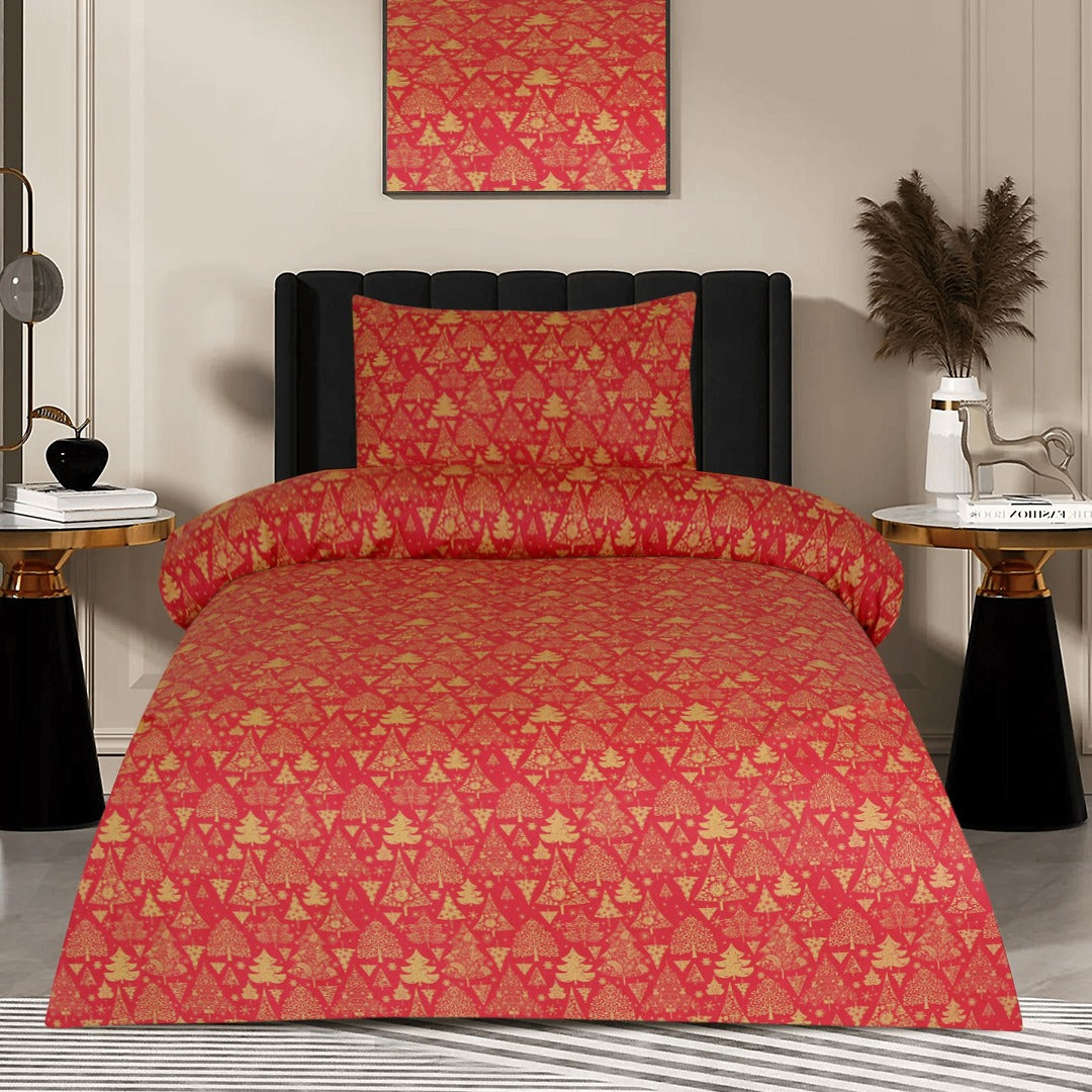 2 Pcs Printed Bed Sheet NS-1182