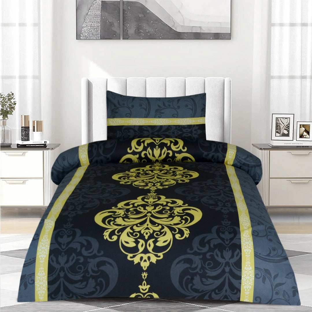 2 Pcs Printed Bed Sheet NS-1183