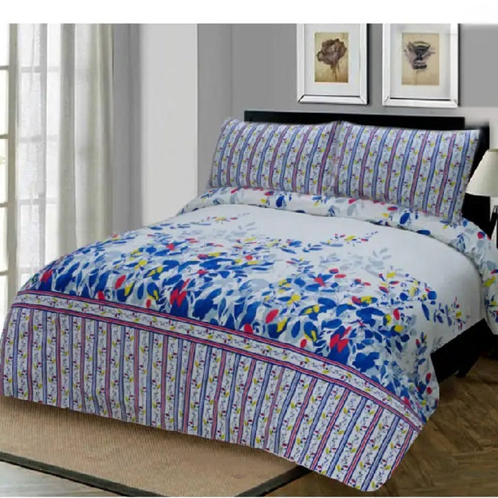 3 Pcs Premium Printed Bed Sheet NS-862
