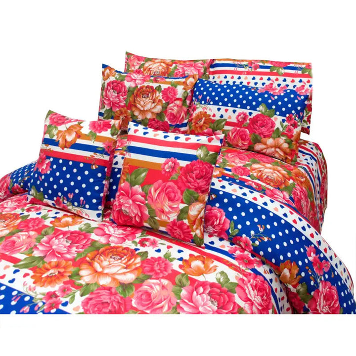 8 PC'S PRINTED DUVET SET 845