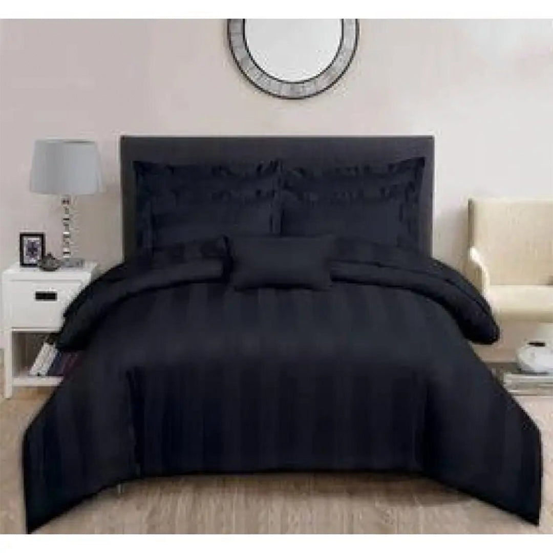 3 Pcs Satin Strip Bed Sheet NS-594