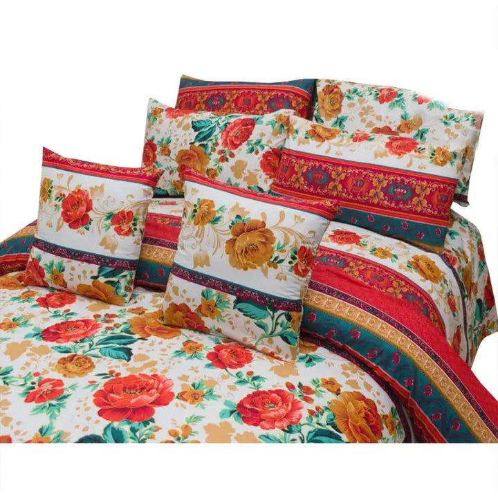8 PC'S PRINTED DUVET SET 842