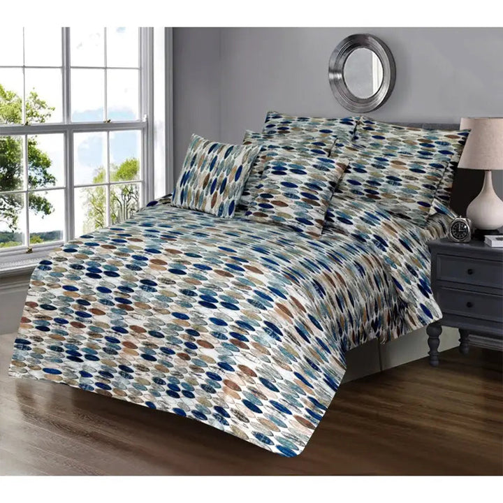 8 PC'S PRINTED DUVET SET 838