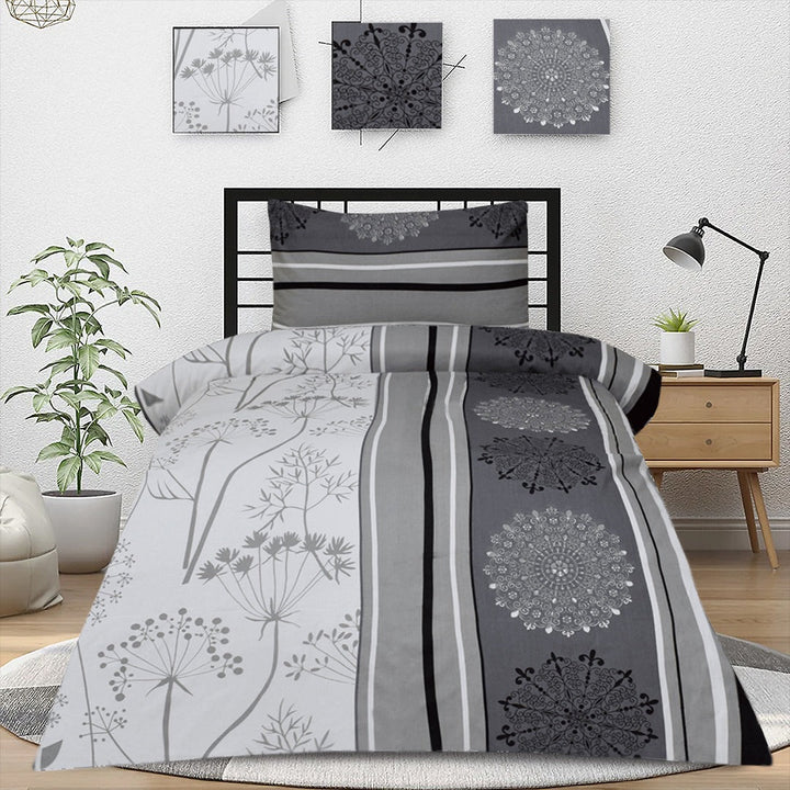 2 Pcs Printed Bed Sheet NS-1044