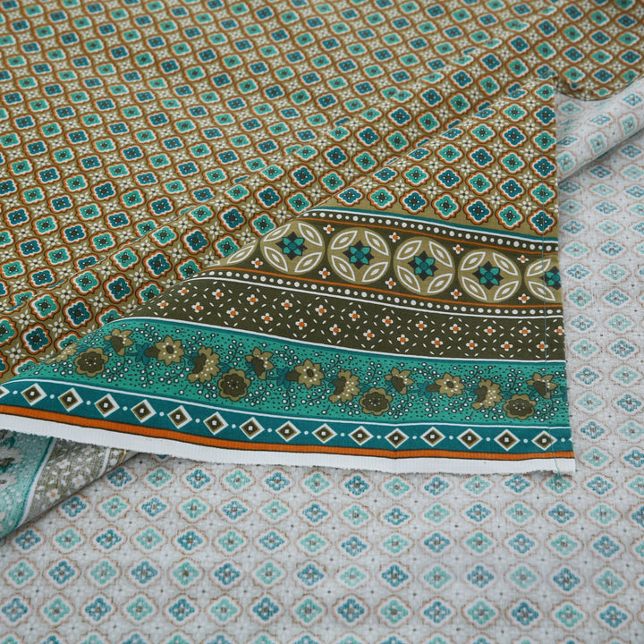 2 Pcs Elegant Printed Bed Sheet -1254