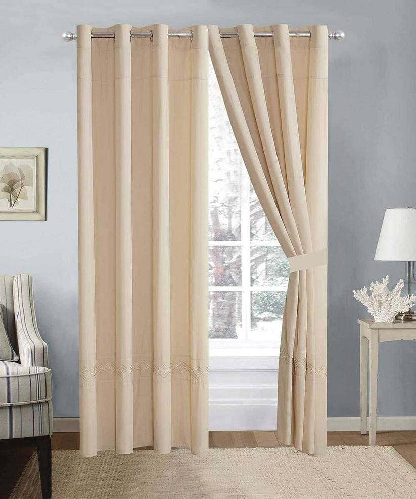 Elegant Embroidered Curtain 03