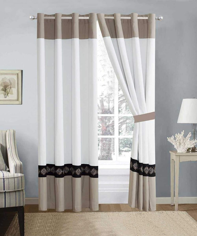 Elegant Embroidered Curtain 08