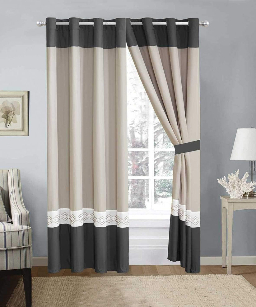 Elegant Embroidered Curtain 09