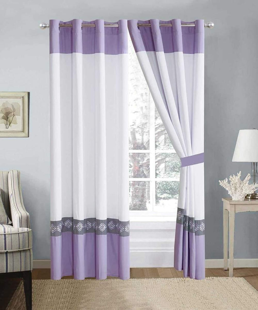 Elegant Embroidered Curtain 07