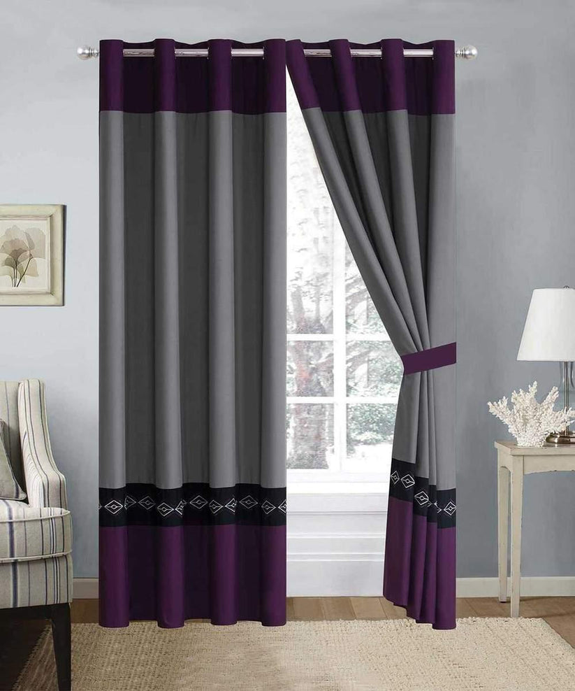 Elegant Embroidered Curtain 02