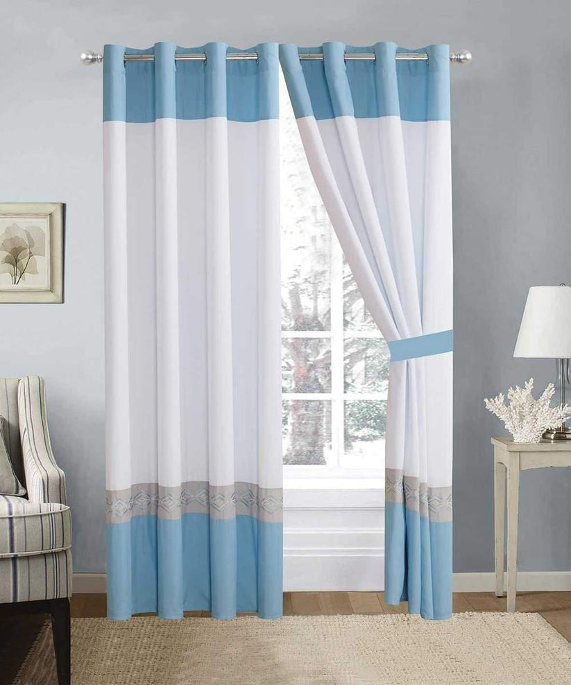 Elegant Embroidered Curtain 05