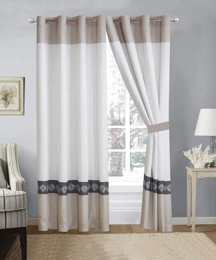 Elegant Embroidered Curtain 06