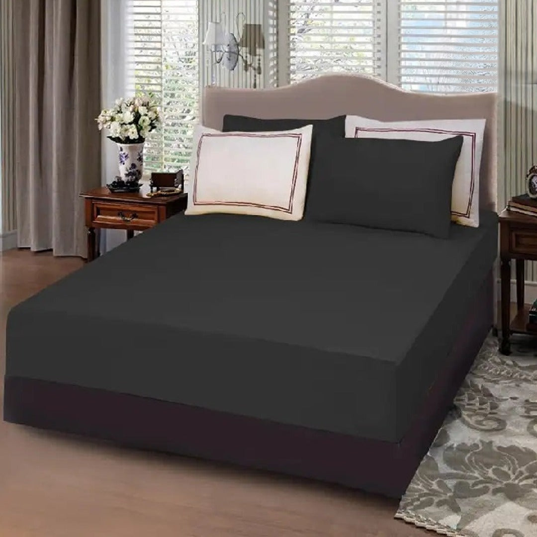 5 PCs Baratta Stitched Fitted Sheet Set Grey
