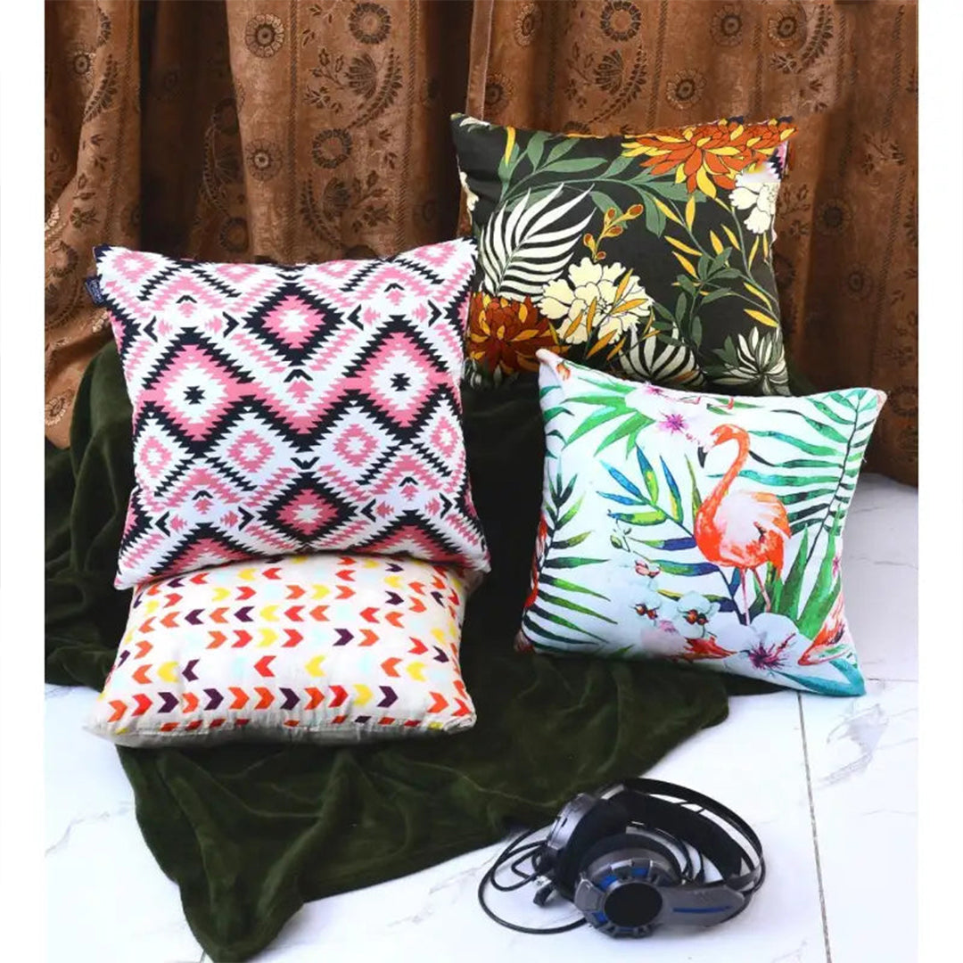 Pack of 4 Duck Digital Printed Cushion covers