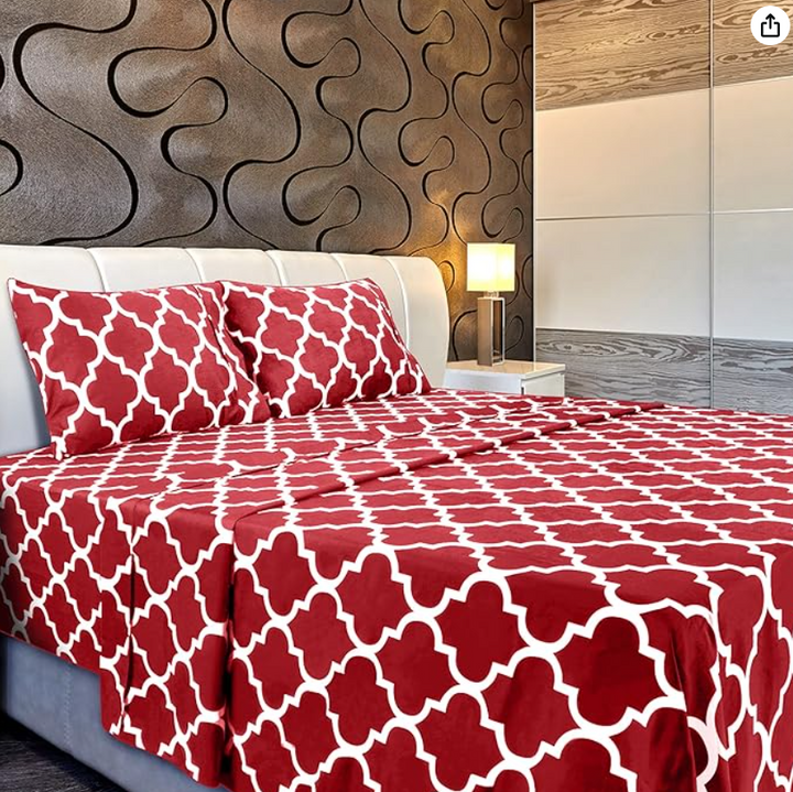 3 Pcs Premium Printed Bedsheet Set - 1556