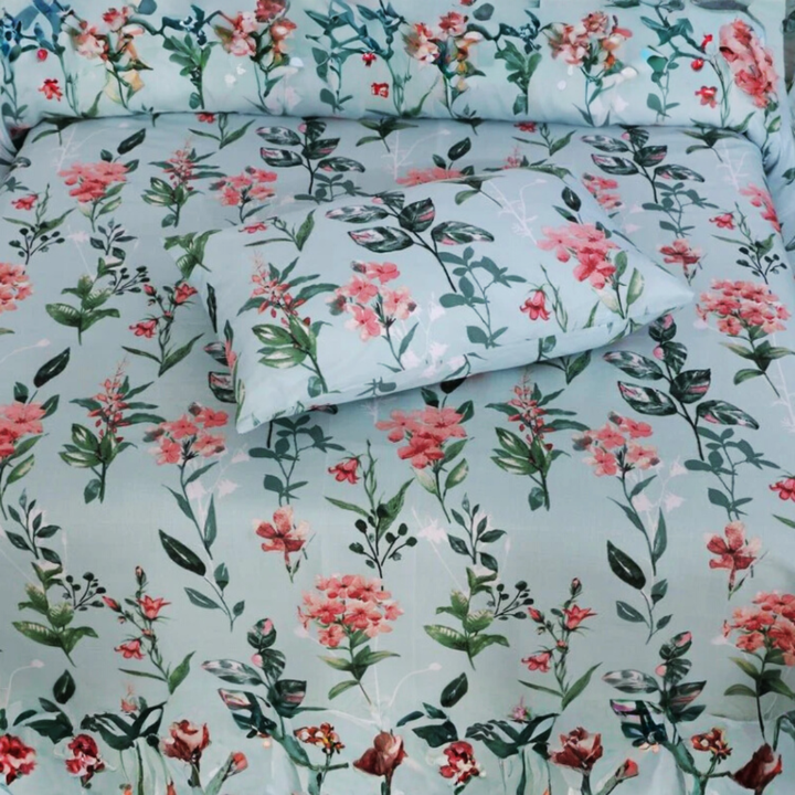 Aquatic Grace Premium Bedsheet - 1581