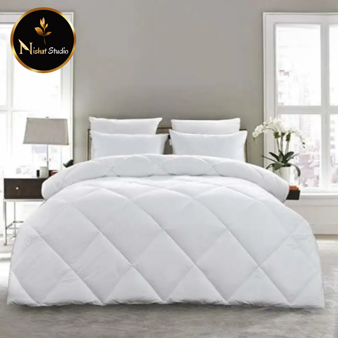 6 Piece Summer Comforter set White