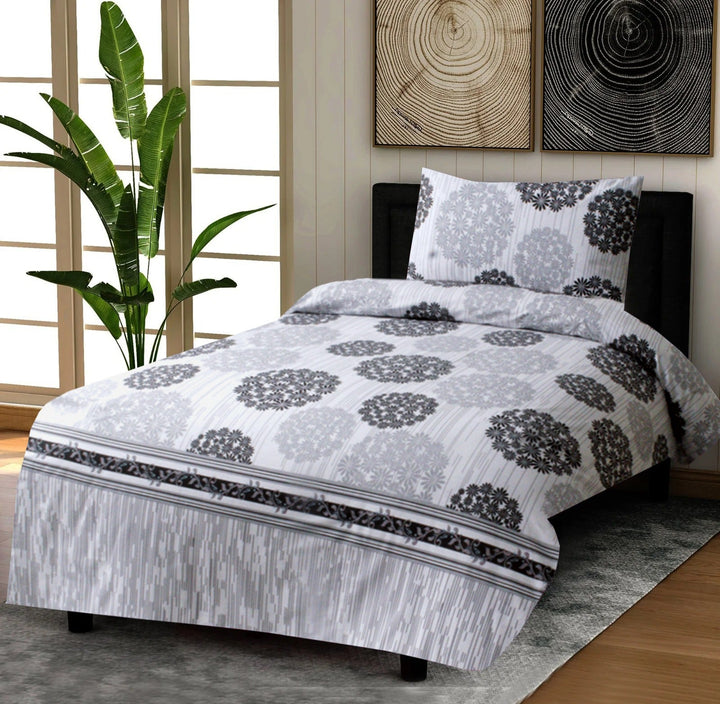 2 Pcs Printed Bed Sheet NS-859