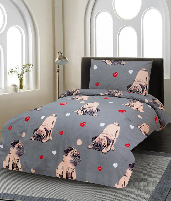 2 Pcs Printed Bed Sheet NS-870