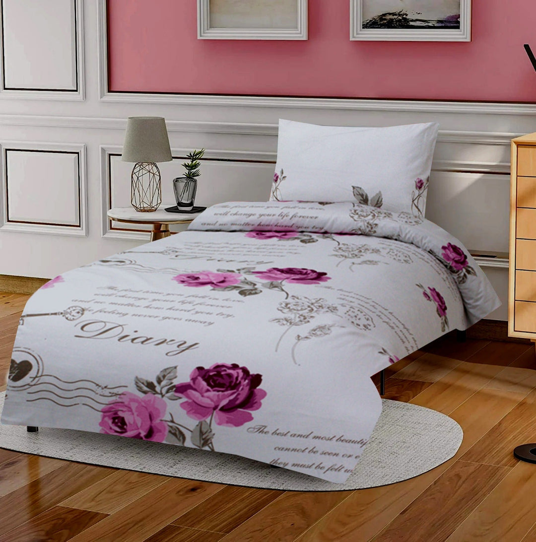 2 Pcs Printed Bed Sheet NS-880
