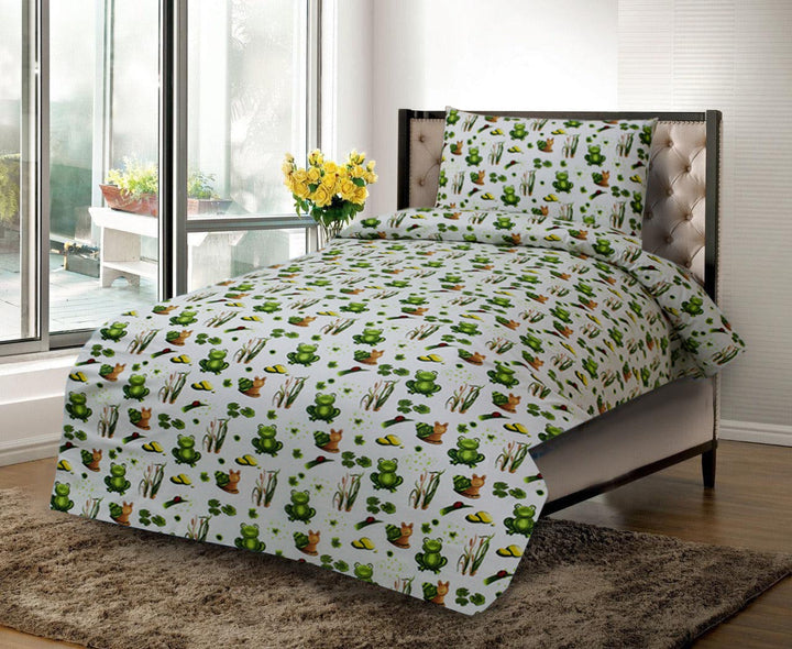 2 Pcs Printed Bed Sheet NS-903