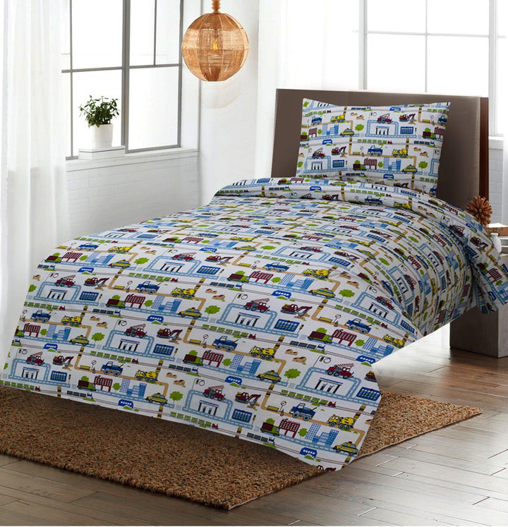 2 Pcs Printed Bed Sheet NS-901