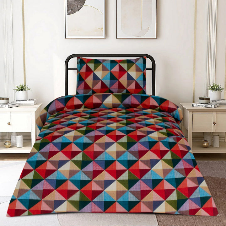 2 Pcs Printed Bed Sheet NS-987