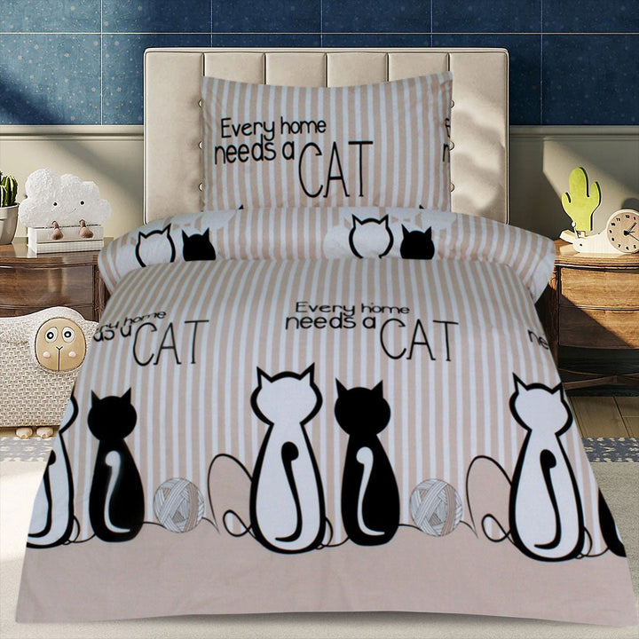 2 Pcs Printed Bed Sheet NS-1032
