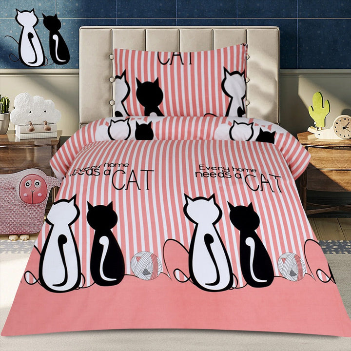 2 Pcs Printed Bed Sheet NS-1037
