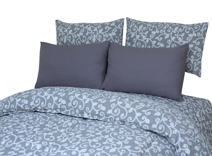 6 Pcs Luxury Printed Comforter Set - 1233