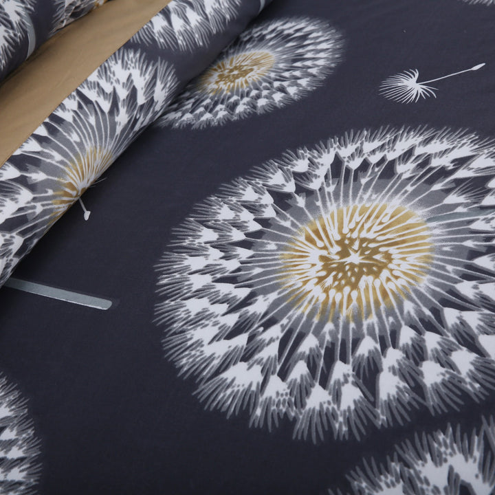 3 Pcs Cuffed Printed Bedsheet Set - 1320