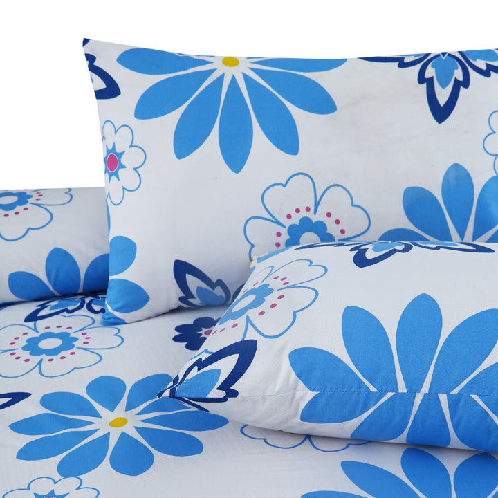 3 Pcs Premium Printed Bedsheet Set - 1341