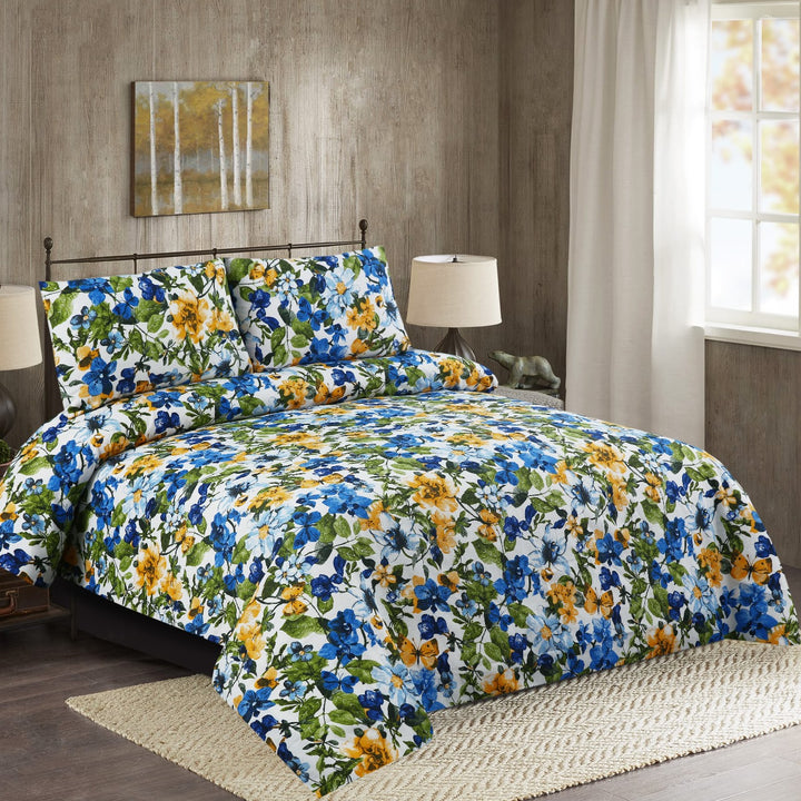 3 PCS PRINTED KING SIZE BED SHEET 806