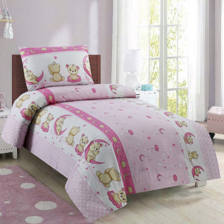 2 Pcs Luxury Single Printed Bed Sheet -1366