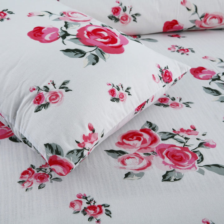 2 Pcs Luxury Single Printed Bed Sheet -1402