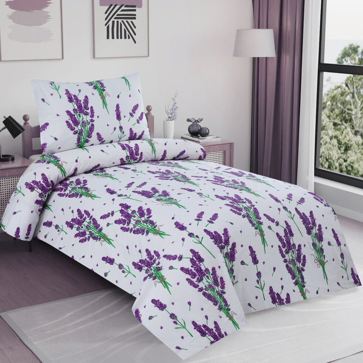 2 Pcs Luxury Single Printed Bed Sheet -1459