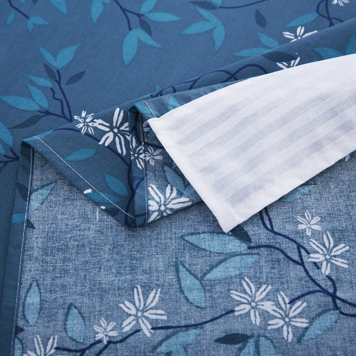 3 Pcs Cuffed Printed Bedsheet Set - 1514