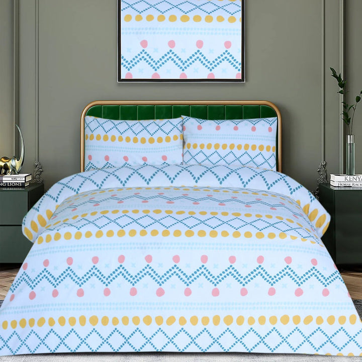 3 Pcs Printed Bed Sheet NS-1117