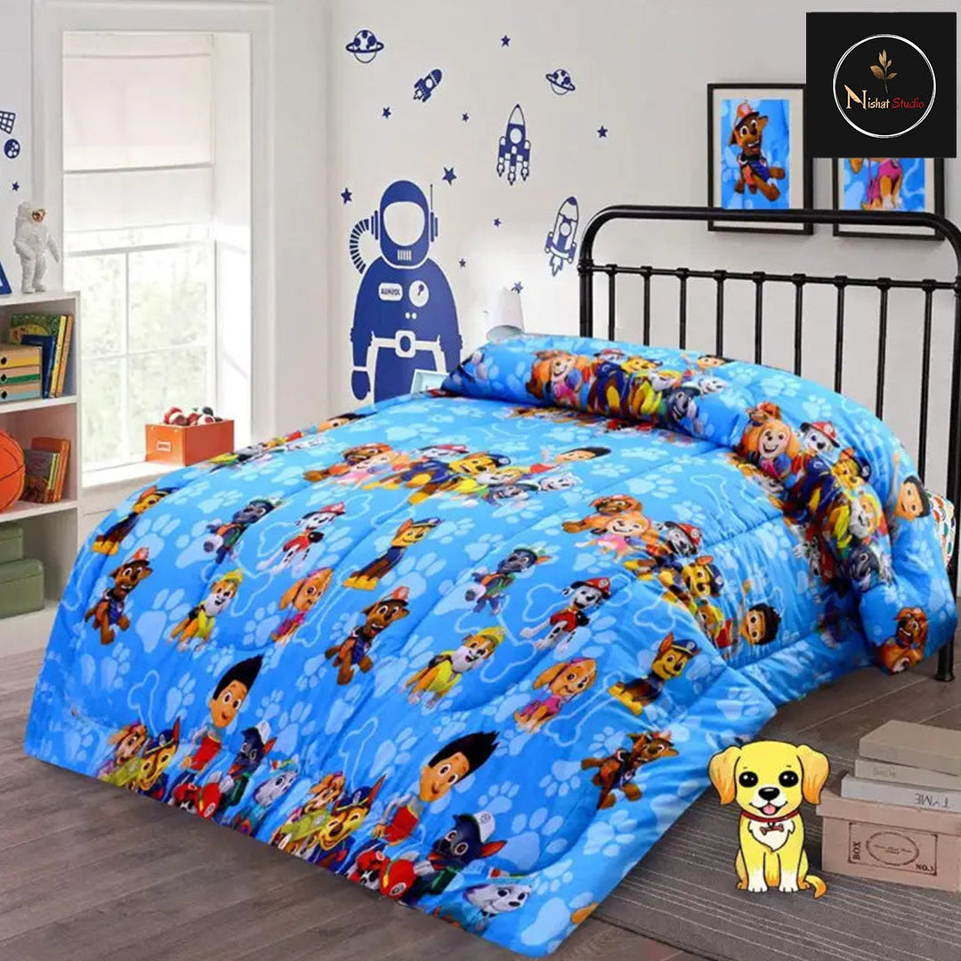 Single Kids Printed Comforter Set -03