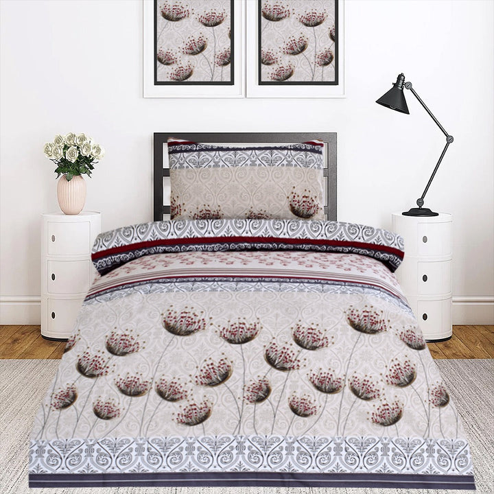 2 Pcs Printed Bed Sheet NS-1073