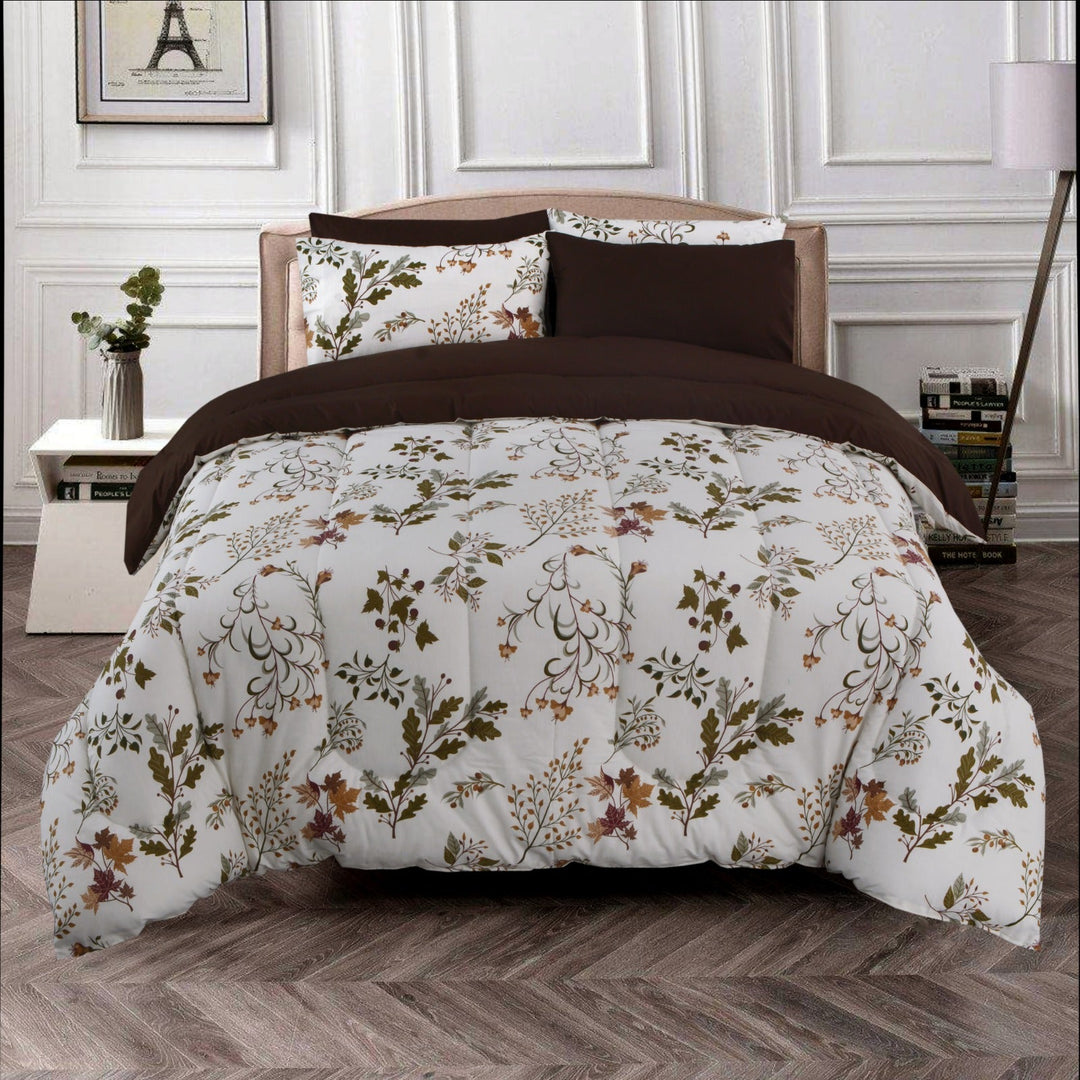 6 Pcs Printed Comforter Sets