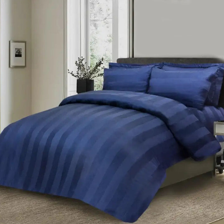 3 Pcs Satin Strip Bed Sheet NS-592