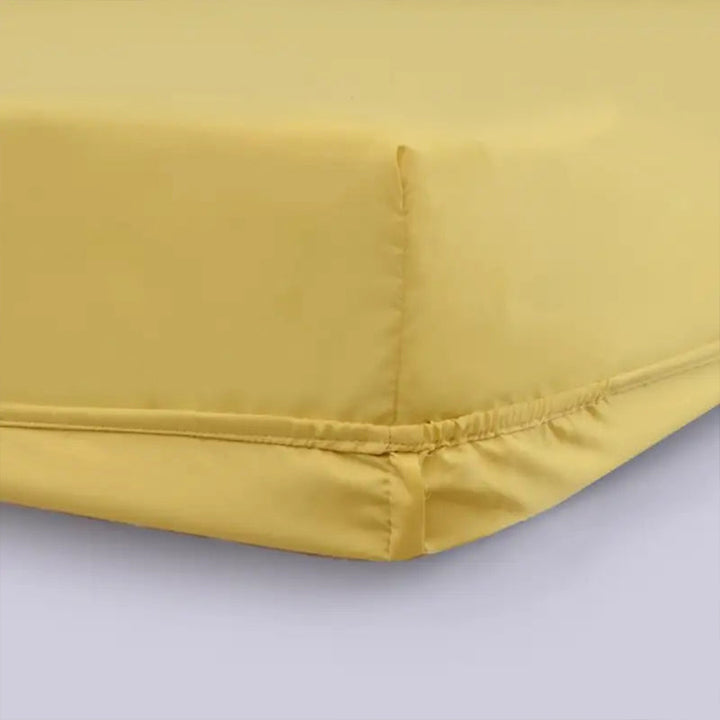 5 PCs Baratta Stitched Fitted Sheet Set Yellow