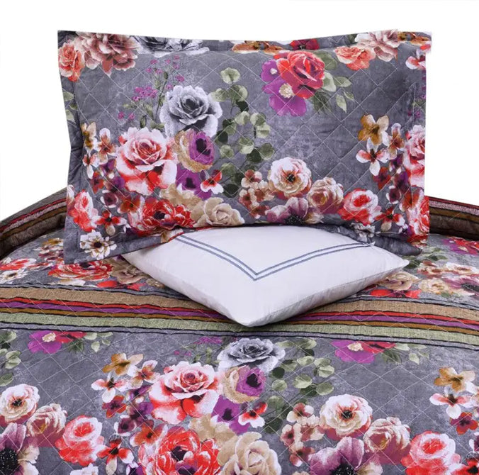 5 Pcs Quilted Printed Bedspread set NS-13
