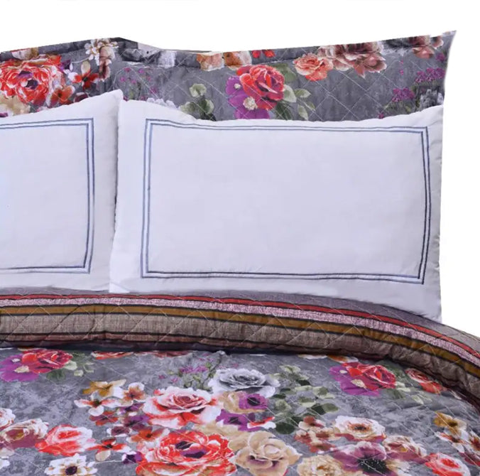 5 Pcs Quilted Printed Bedspread set NS-13