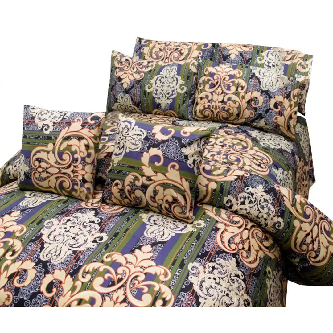 8 PC'S PRINTED DUVET SET 844