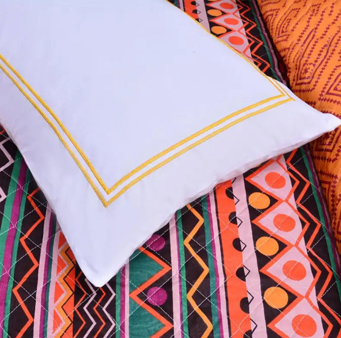 5 Pcs Quilted Printed Bedspread set NS-12