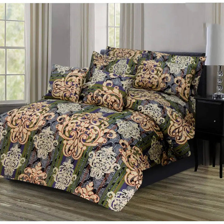8 PC'S PRINTED DUVET SET 844
