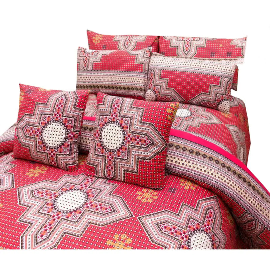 8 PC'S PRINTED DUVET SET 843